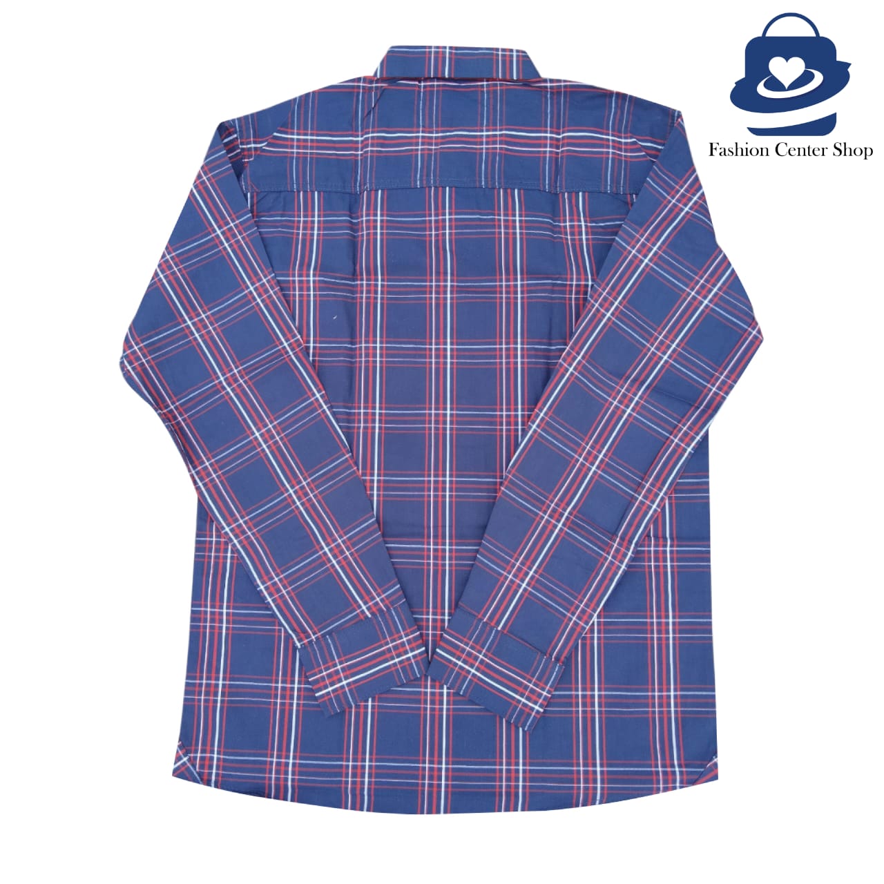 “The Depth of Navy, the Energy of Red” One & One Premium Full Sleeve Check Shirt – Where Style Meets Class - Image 3