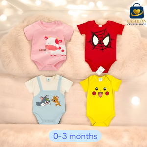 Premium Baby Romper Collection – 4 Designs × 1 Size (0–12 Months)