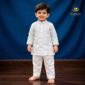 Kids Premium Cotton Embroidered Panjabi | Stylish Design | Sizes 20-30