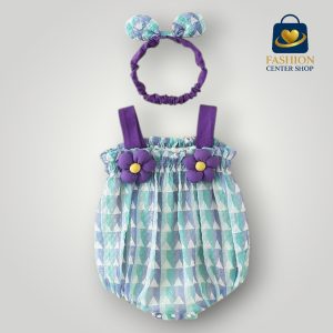 Premium Baby Girls Floral Romper Dress Set